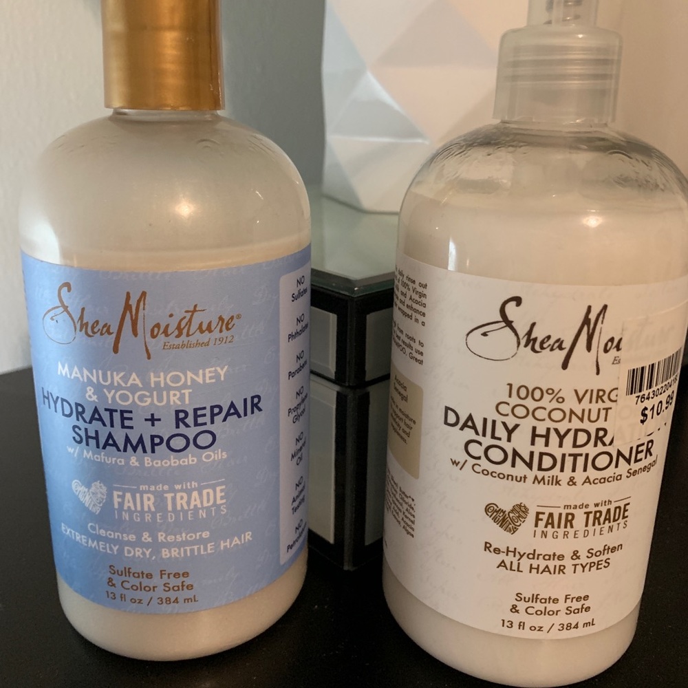 Shea Moisture Manuka Shampoo & Coc Oil Conditioner
